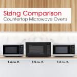 SHARP Countertop Microwave Oven with Removable 13.6" Carousel Turntable, 1100 Watt, 1.6 Cubic Feet, Stainless Steel