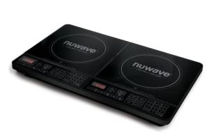 Nuwave PIC Double, Portable, Powerful 1800W with 2 Large 8” Heating Coils, Independent Controls, 94 Temp Settings from 100°F to 575°F in 5°F Increments, 11.5” Shatter-Proof Ceramic Glass Surface
