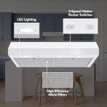 Broan-NuTone 30-Inch White Under Cabinet Range Hood- Trusted Quiet Power with 350 CFM, 1.5 Sones for Effective Everyday Kitchen Ventilation