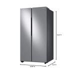 Samsung 28 cu. ft. Smart Side-by-Side Refrigerator with Large Capacity, Stainless Steel, RS28A500ASR/AA