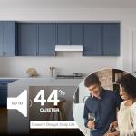 Broan-NuTone 30-Inch White Under Cabinet Range Hood- Trusted Quiet Power with 350 CFM, 1.5 Sones for Effective Everyday Kitchen Ventilation