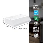 Broan-NuTone 30-Inch White Under Cabinet Range Hood- Trusted Quiet Power with 350 CFM, 1.5 Sones for Effective Everyday Kitchen Ventilation