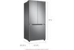 Samsung 17.5 cu. ft. Smart Counter Depth 3-Door French Door Refrigerator, Stainless Steel, RF18A5101SR/AA