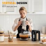 Lord Eagle 5-Speed Hand Mixer Electric With 4 Stainless Steel Mixing Bowls Set, 300W Lightweight Kitchen Handheld Mixer with Measuring Cups & Spoons, Baking Supplies for Cake, Black