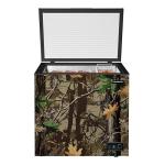 Frigidaire Chest Deep Freezer, 7 Cu. Ft. Capacity, CAMO Design-Adjustable Thermostat-Removable Vinyl Coated Wire Basket-Easy Defrost Drain- Garage Ready