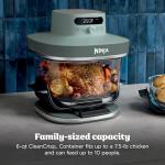 Ninja Crispi Pro 6-in-1 Glass Air Fryer | 450°F, Nontoxic, 6qt & 2.5qt Containers & Lids | Microwave, Freezer, Dishwasher Safe | Max Crisp, Air Fry, Bake, Roast, Recrisp, Dehydrate | Ash Grey, AS101DG