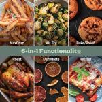 Ninja Crispi Pro 6-in-1 Glass Air Fryer | 450°F, Nontoxic, 6qt & 2.5qt Containers & Lids | Microwave, Freezer, Dishwasher Safe | Max Crisp, Air Fry, Bake, Roast, Recrisp, Dehydrate | Ash Grey, AS101DG