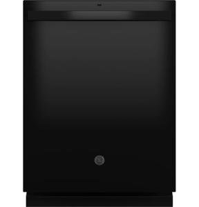 GE 24 in. Built-in Tall Tub Top Control Black Dishwasher w/Sanitize, Dry Boost, 52 dBA GDT550PGRBB