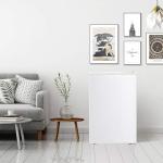 Antarctic Star 3.0 Cu.Ft Upright Freezer, Compact Mini Freezer with Reversible Door, 7-Temp Control, Removable Shelves, Stainless Steel for Dorm, Home, Office, White