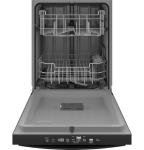 GE 24 in. Built-in Tall Tub Top Control Black Dishwasher w/Sanitize, Dry Boost, 52 dBA GDT550PGRBB