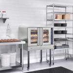 KoolMore 38 in. Full-Size Single Deck Commercial Liquid Propane Convection Oven 54,000 BTU with Casters in Stainless-Steel(KM-CCO54-LPC)