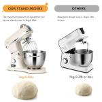 8.4QT Commercial Stand Mixer 800W with NSF Certified and Aluminum die casting, Kitchen Electric Mixer Metal Food Mixer with Stainless Steel 8L Bowl, Dough Hook, Whisk and Beater