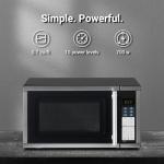 Countertop Microwave Ovens 0.7 Cu. Ft. 700 Watts Microwave Oven With LED Lighting,Turntable and Child Lock,Compact Microwave Perfect for Apartments and Dorms,Easy Clean Interior, Black