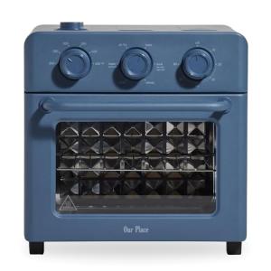 Our Place Wonder Oven | 6-in-1 Air Fryer & Toaster Oven with Steam Infusion | Compact, Countertop Friendly, Fast Preheat, Multifunctional | Air Fry, Toast, Roast, Bake, Reheat & Broil | Blue Salt