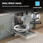 Equator18"Built in Dishwasher 10 place Wine Rack 8 Wash Sensor Wash Delay1/2Load 110V E-Star ADA in White