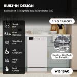 Equator18"Built in Dishwasher 10 place Wine Rack 8 Wash Sensor Wash Delay1/2Load 110V E-Star ADA in White