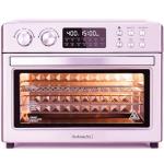 28QT Air Fryer Toaster Oven Combo, Large 12-in-1 Convection Countertop Oven with 3-Layer Cooking, Rotisserie for Chicken, 6 Heating Tubes, Fast Preheat, Fit 11" Pizza, All Accessories, Stainless Steel