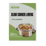 Slow Cooker Liners 20pcs, Large 13“ x 21” Disposable Cooking Bags for 3QT to 8QT Slow Cookers, Cooking Tray for Oval and Round Pots (20)