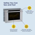 Hauslane 30" Gas Range in Stainless Steel, 4 Burners up to 20,000 BTU 4.2 cu. ft., Convection Oven with 5 Rack Positions, 5-Year Warranty, Convertible NG/LP Cool-Touch Triple-Layer Door