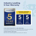 Hauslane 30" Gas Range in Stainless Steel, 4 Burners up to 20,000 BTU 4.2 cu. ft., Convection Oven with 5 Rack Positions, 5-Year Warranty, Convertible NG/LP Cool-Touch Triple-Layer Door