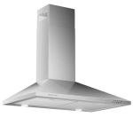 SOONYE 450 CFM 30 inch Range Hood, Stainless Steel Wall Mount Vent Hood, Convertible to Ductless/Ducted with LED Lights, 3 Speed Exhaust Fan