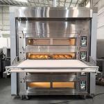 Commercial Baking Convection Oven with Steam Function: Electric Large Capacity Rotary Rack/Deck | Energy Efficient Fast Cooking & Better Browning for Pastry