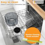 NEWBULIG Centrifugal Juicer, 600W Juicer Machine with Feed Chute & 17,000 RPM, 3-Speed Juice Extractor for Whole Fruits Vegetables, Easy to Clean, BPA-Free, Silver