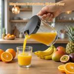 NEWBULIG Centrifugal Juicer, 600W Juicer Machine with Feed Chute & 17,000 RPM, 3-Speed Juice Extractor for Whole Fruits Vegetables, Easy to Clean, BPA-Free, Silver