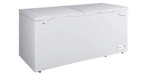 Hamilton Beach 17 cu ft Chest Deep Freezer - White, GARAGE READY Food for Large Family, Storage Basket, Space-Saving Flat Back, Stay-Open Lid, Front-Access Drain, for Basement, Laundry Room, Cottage
