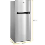 Whirlpool 28" Stainless Steel Top-Freezer Refrigerator