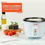 IMUSA Mini Electric Rice Cooker 6 Cup Cooked 3 Cup Uncooked – Ceramic Nonstick Pot, Small Multi Cooker for Rice, Quinoa, Oatmeal, Stew – Keep Warm – Compact for Dorm RV Kitchen