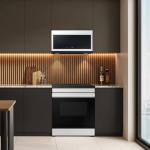 Samsung ME21DB630012 2.1 Cu. Ft. Bespoke White Glass Over-the-Range Smart Microwave