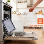 OLIXIS Air Fryer Toaster Oven Combo, 16.9QT Oven Countertop 5 Functions in 1, 4 Accessories Included, Stainless, Up to 450°F