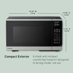 Panasonic Countertop Microwave Oven, 900W, 0.9 Cu. Ft., Sensor Cook and Reheat, 10 Power Levels, Auto Defrost, Keep Warm, Child Lock, Stainless Steel - NN-SB42QS