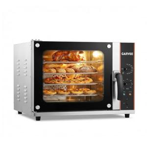 Garvee Commercial Convection Oven Countertop, 68L/60Qt, 1750W Toaster, 4-Tier Electric Oven w/Front Glass Door, Trays Wire Racks Clip Gloves, 120V