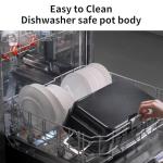 Slow Cooker 10-Quart - PFOA-Free Ceramic Coating, Oven Safe to 450°F | Keep Warm Function for Large Family Gatherings (Includes Silicone Spoon)