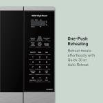 Panasonic Countertop Microwave Oven, 900W, 0.9 Cu. Ft., Sensor Cook and Reheat, 10 Power Levels, Auto Defrost, Keep Warm, Child Lock, Stainless Steel - NN-SB42QS