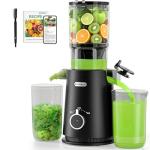 ECOSELF Juicer Machines - Wide Mouth Feed Chute with Self Feeding Hands-Free Design - Cold Press Juicer for Vegetables and Fruits - Juice Extractor Machine High Juice Yield - With Brush