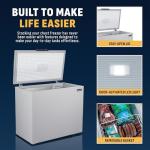 Newair 7 Cu Ft Quiet Chest Freezer with Alarm