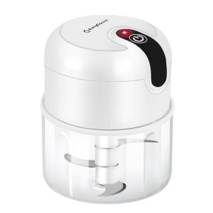 EASYSPEED Electric Garlic Chopper 1Cup, Mini USB Charging Wireless Food Processor with 304 Stainless Steel, 2 Sharp Blades, Portable Kitchen Meat Grinder for Onion, Garlic, Ginger, Chili