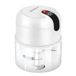 EASYSPEED Electric Garlic Chopper 1Cup, Mini USB Charging Wireless Food Processor with 304 Stainless Steel, 2 Sharp Blades, Portable Kitchen Meat Grinder for Onion, Garlic, Ginger, Chili
