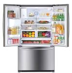 Winia 26cu.ft. French Door Refrigerator with Ice & Water Dispenser, Stainless Steel