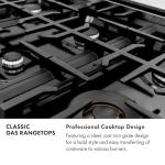 ZLINE 36 in. Legacy Gas Rangetop with 6 Burners and Porcelain Cooktop in Stainless Steel (RT36)