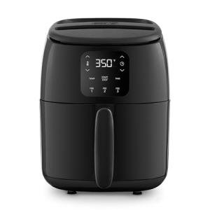 DASH Tasti-Crisp™ Electric Air Fryer Oven, 2.6 Qt., Black – Compact Air Fryer for Healthier Food in Minutes, Ideal for Small Spaces - Auto Shut Off, Digital, 1000-Watt