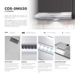 COSMO Slim Range Hood with LED Lights