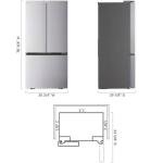 LG LRFLC2716S 27 Cu. Ft. Stainless Counter-Depth 3-Door French Door Smart Refrigerator