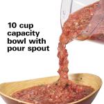 Hamilton Beach Food Processor & Vegetable Chopper for Slicing, Shredding, Mincing, and Puree, 10 Cups + Veggie Spiralizer makes Zoodles and Ribbons, Grey and Stainless Steel (70735)