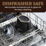 Elite Gourmet MST-275XP Electric Oval Slow Cooker, 2Qt Capacity, Purple