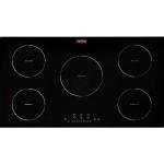 VEVOR Electric Cooktop, 5 Burners, 36'' Induction Stove Top, Built-in Magnetic Cooktop 9200W, 9 Heating Level Multifunctional Burner, LED Touch Screen w/Child Lock & Over-Temperature Protection