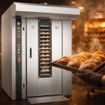 Gas Commercial Convection Oven 32 Tray, Multi-Rack, Rotating Hot Air, Even Heat Distribution, for Pizza, Pastries, Bakery, Restaurant, and Catering Business Use